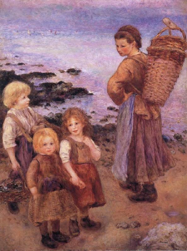 Pierre-Auguste Renoir Mussel Fishers at Berneval